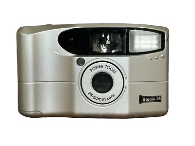 Vintage Silver Concord Camera Felix FF Studio35 Film Camera 28-50mm Lens Tested