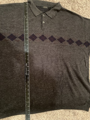 Cambridge Classics Men’s Sweater Size XXL Gray Long Sleeve Collar Buttons - Picture 9 of 9