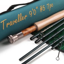 Maxcatch Traveller Fly Fishing Rod Combo Kit 9FT 5/6/7/8wt 7 Pieces Fast Action