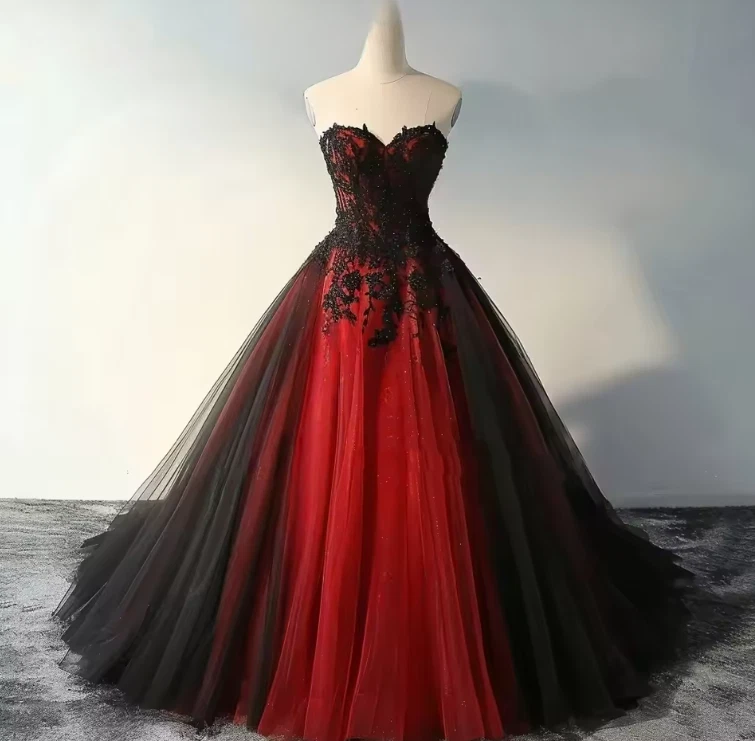 Red and Black Wedding Dress Indiana Wedding Dresses for sale - eBay Red and Black Wedding Dress Indiana Wedding Dresses for sale - eBay