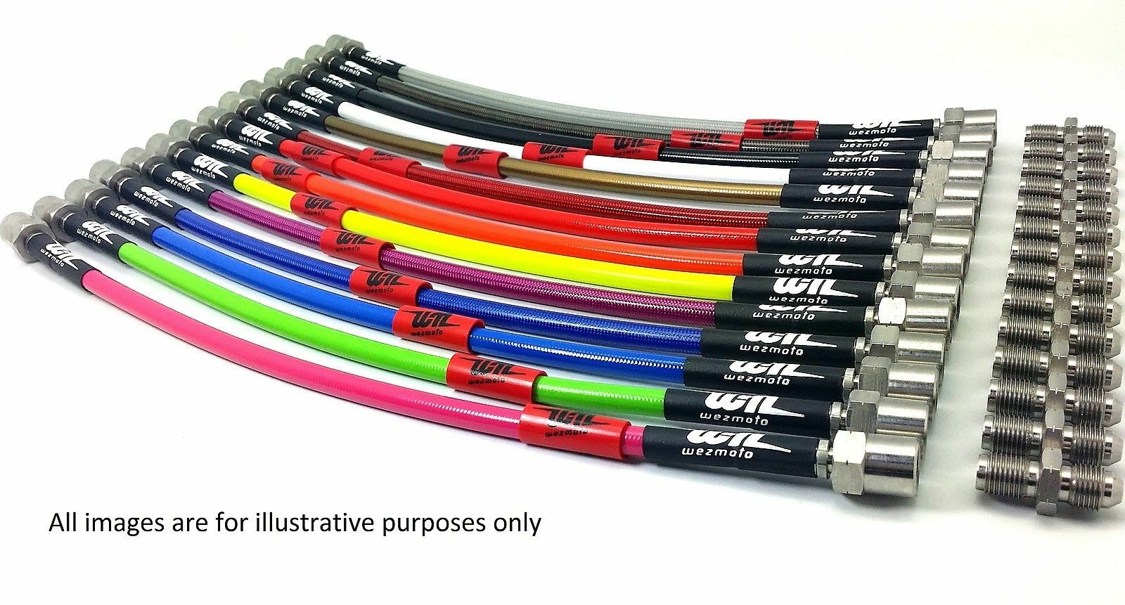 Wezmoto Braided Brake Hoses (2 lines) Custom Order eBay