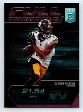 2024 Elite Football George Pickens Full Throttle Pink Parallel