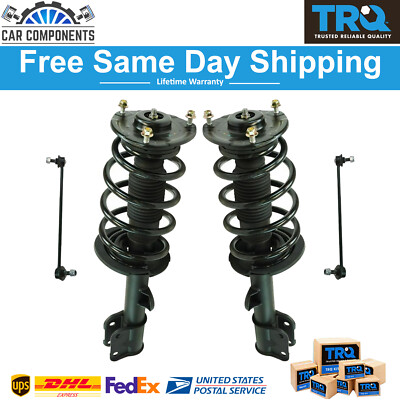 TRQ Front Suspension Strut & Spring Assemblies w/ End Links Kit For 2011-13 Kia