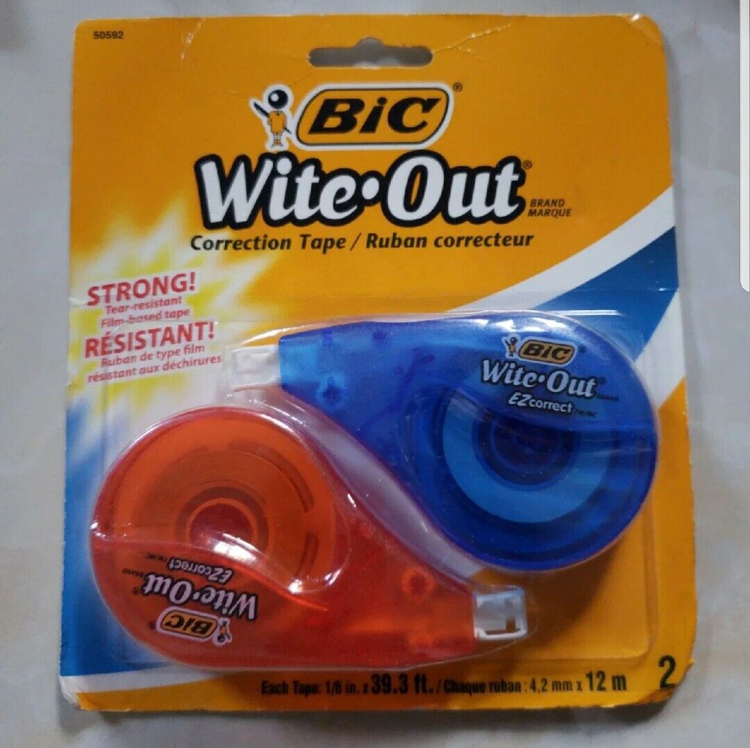 NEW BIC Wite-Out Brand EZ Super sale Correct Pac White unisex 