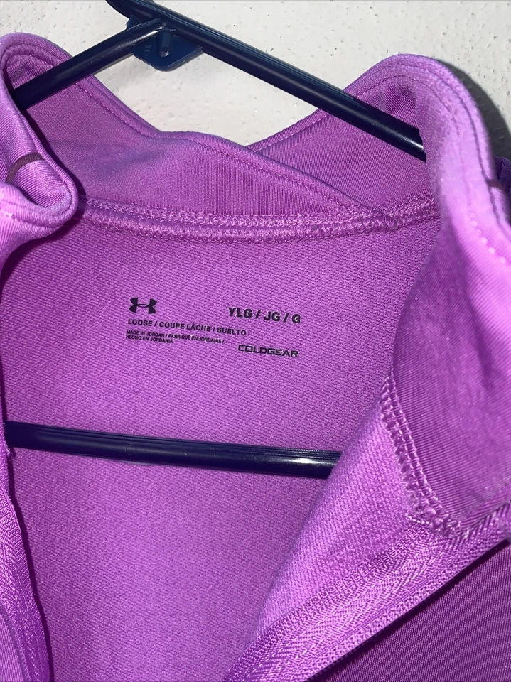 Jersey de media cremallera Underarmor para niñas usado talla L Foto 4 de 4