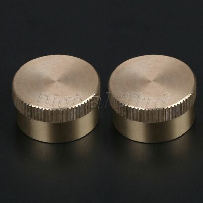 2x Outdoor Camping BBQ RV 1LB Brass Propane Bottle Cylinders Screw Protect Caps