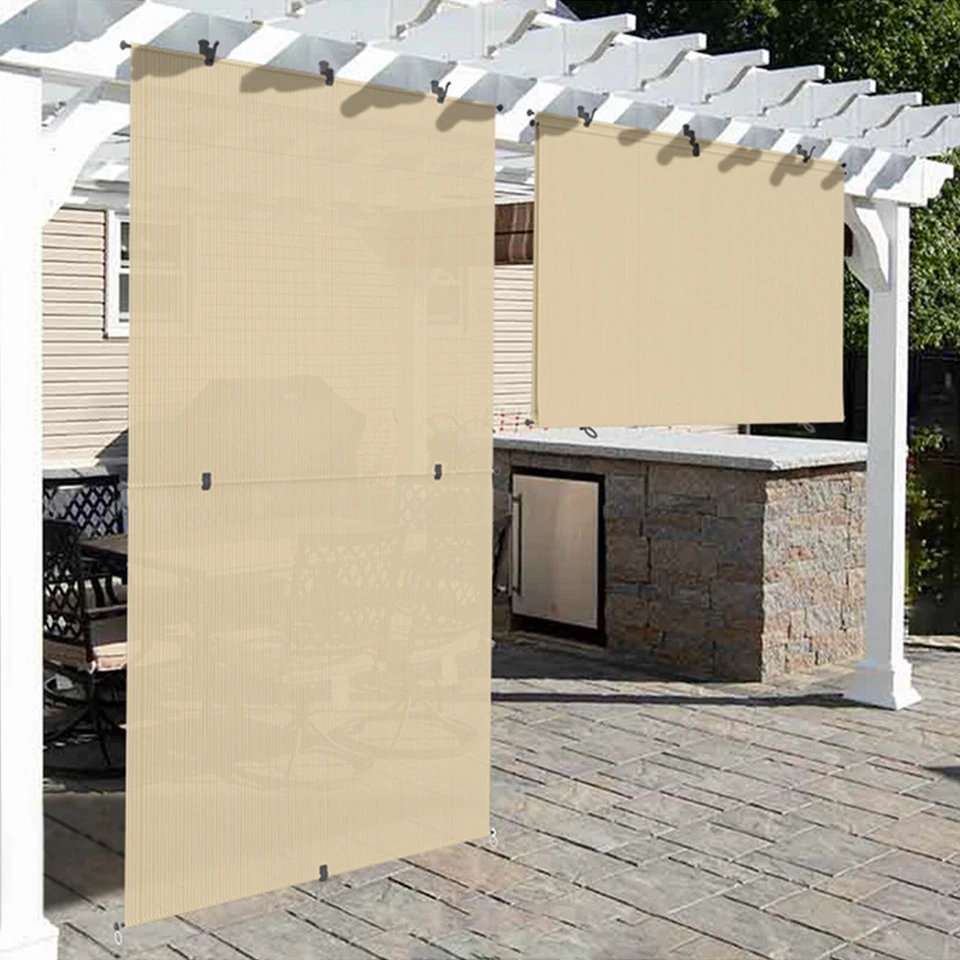 Cortina dobrável para gazebo varanda pátio roll up shade roll up shade - Imagem 4 de 4