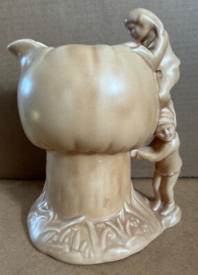 Vintage SlyvaC Pixie Krug, Modell 1969, 50er Jahre, 21 cm, braune Honigglasur