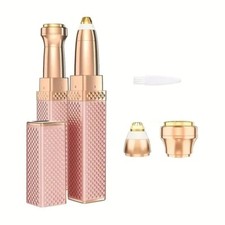 1pc Rechargeable 2-in-1 Eyebrow Razor and Hair Shaver with LED Light. for women