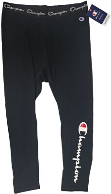 Champion Plus Women's Authentic 7/8 Tights BLACK Size 1X