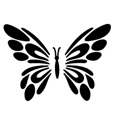 Really Great Stencils, Mini, Butterfly 2, 3'', Butterflies, Insect, Wings, Fly