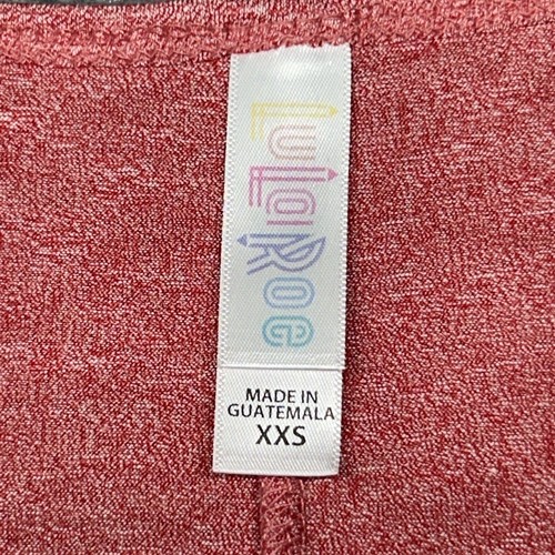 LulaRoe Perfect T-Shirt Womens XXS Red White Round Neck Short Sleeve - Picture 7 of 9