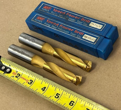 2 PCS KONG HWA SPEED POWER DRILL TDC 16.67 TDC 16.67, 5-3/8'' OAL, 3/4'' SHANK DIA