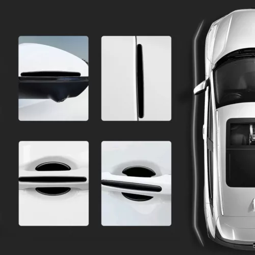 8pcs Car Auto Door Handle Bowl Sticker Protector Anti Scratch Cover Accessories - Picture 4 of 9
