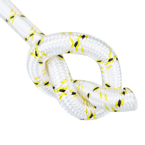 3/4"x 150' 24 Strand Braided Rope (White, Yellow, Black) Rigging Rope 44 KN - Picture 11 of 12