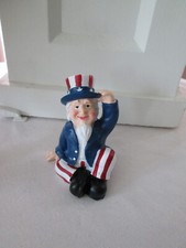 3.5 Whimsical Patriotic Uncle Sam Shelf Sitte...