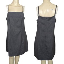Vintage Y2K Express Pullover Dress Size 11/12 Stretch spaghetti Strap Gray