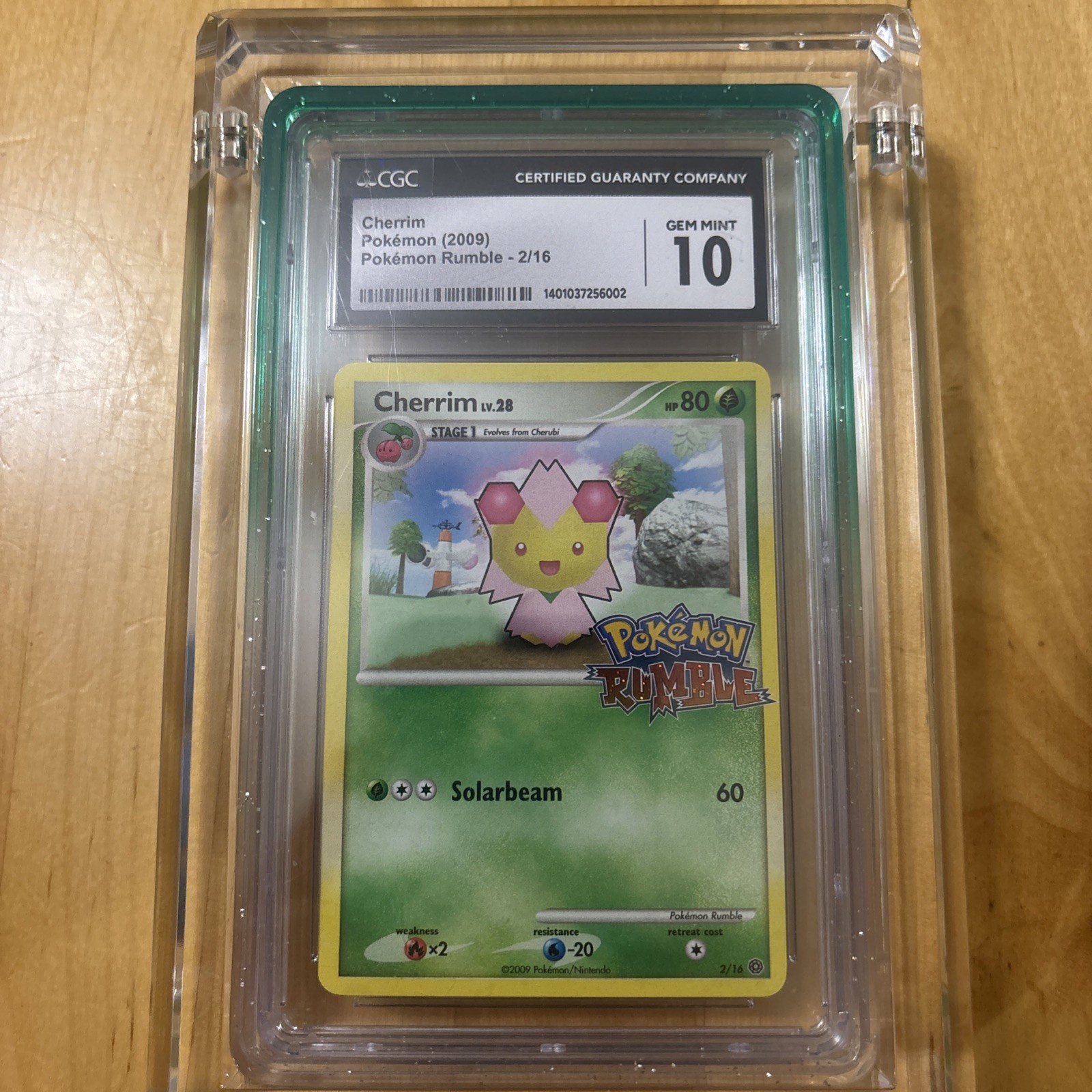 POKEMON CHERRIM 2009 RUMBLE #2 CGC 10 POP 1!!