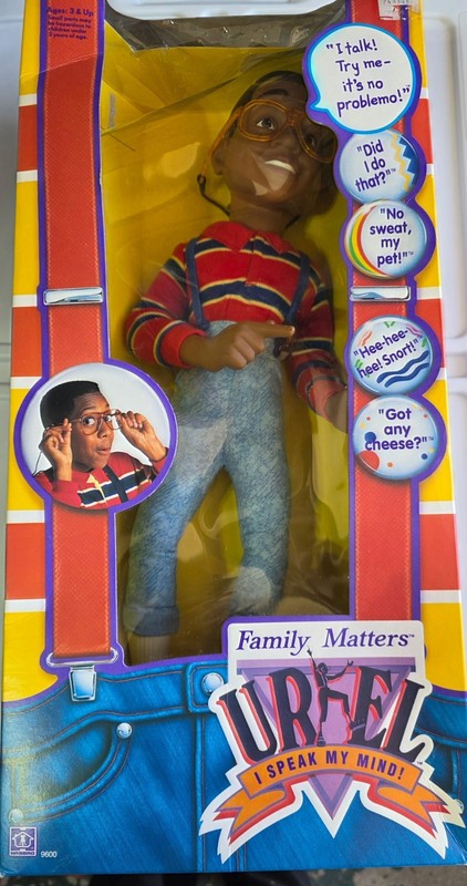 Family Matters Steve Urkel "I Speak My Mind!" Talking Figure Doll