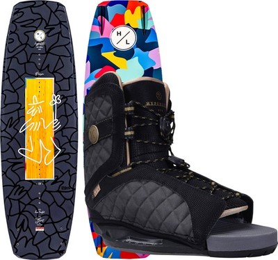HYPERLITE Wakeboard Set Wakeboardbindung PRIZM 139 2026 inkl. SYN Boots Wake Boa