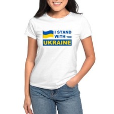 CafePress I Stand With The Ukraine T Shirt Women's T-Shirt 903829088