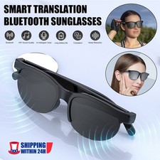 Smart Glasses Bluetooth Audio Glasses Anti-blue AI Translator Earbuds Headset US