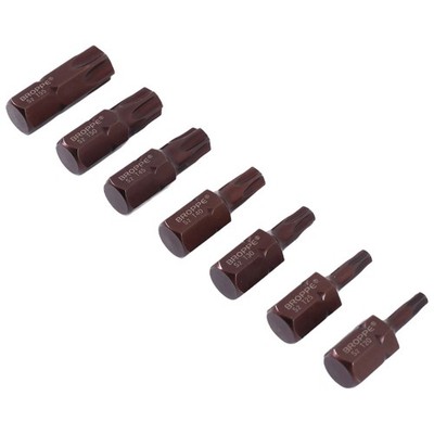  7 StüCk T20-55 Torx Schraubendreher Bit S2 Stahl 10Mm Sechskant Schaft für9140