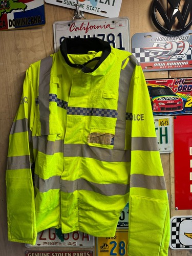 ⭐EX POLICE LONG SLEEVE HI VIS JACKET SIZE MEDIUM FANCY DRESS A1C ⭐