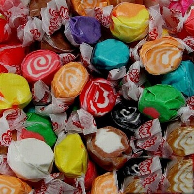 ASSORTED TAFFY ~ Creamy, colorful medley ~ 10lb ~ SHIPS FREE