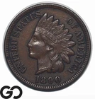 1890 Indian Head Cent Penny, XF+