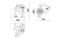 KÜHler, AbgasrÜCkfÜHrung FÜR Audi A3 Limousine (8VS, 8VM) - Mahle CE 39 000P