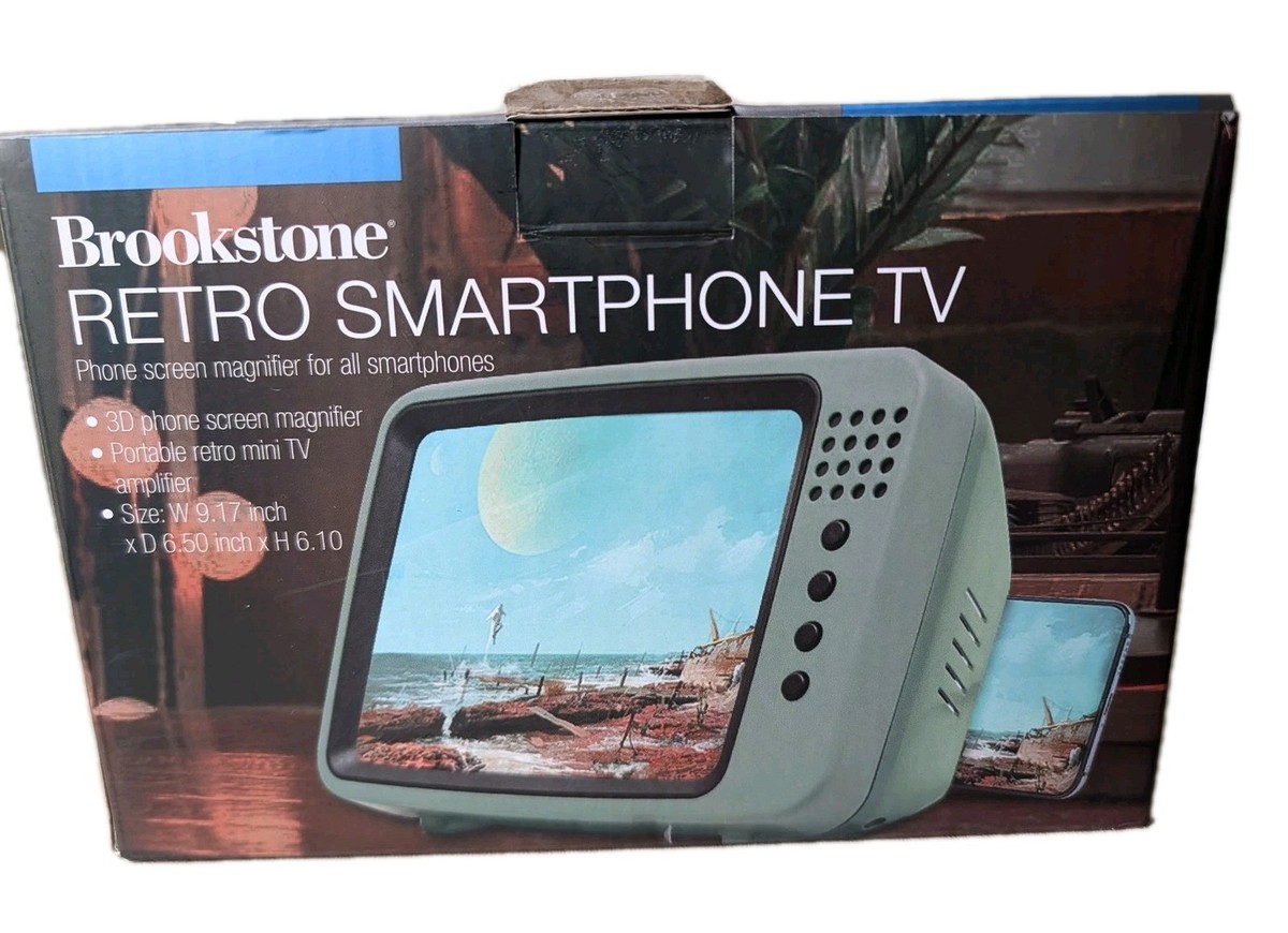 Phone Magnifier - Brookstone Retro Smartphone TV - Seafoam Green