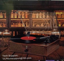 Udreamer Vinyl Record Player Wireless Bluetooth Turntable Built-in Speakers