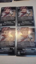 4x Digimon CCG Ryo Akiyama EX2-062 Foil