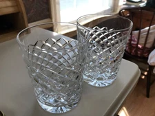 SALE 2 Waterford Crystal TYRONE Adare Old Fashioned 4 1/2" Glass Tumbler Ireland