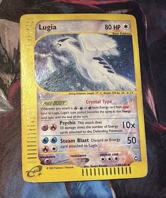 Lugia Crystal Type Aquapolis 149/147 - Holo - Englisch