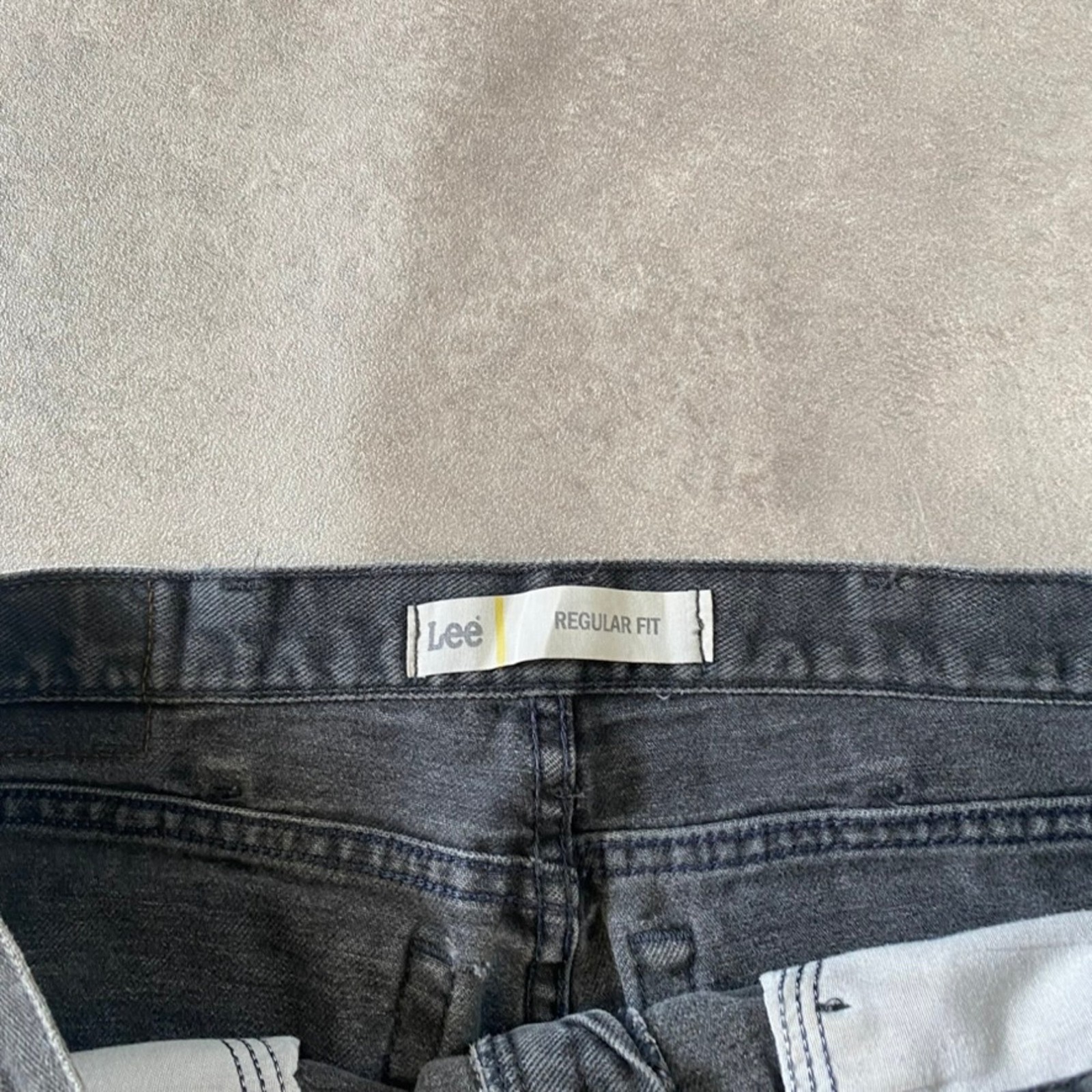 Lee Jeans Mens 34" Regular Fit Vintage Straight Denim Trousers, Charcoal Grey image 6