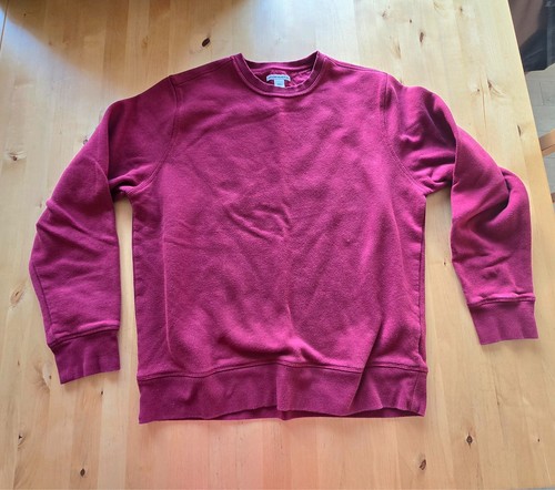 Amazon Essentials Unisex Fleece Crewneck Sweatshirt Sz Large Pullover Maroon