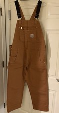 Carhartt Duck Bib Overall Carhartt Brown 102776-211 36x28