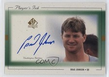 1999 SP Authentic Player's Ink Brad Johnson #BJ-A Auto lc0