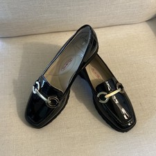 Amalfi by Rangoni NWB Gero Vernice Black Patent Leather Loafers Size 13 
