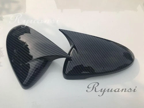 Carbon Fiber Horn Rear View Side Mirror Cover Trimdef For Kia K3 Forte 2019-2024