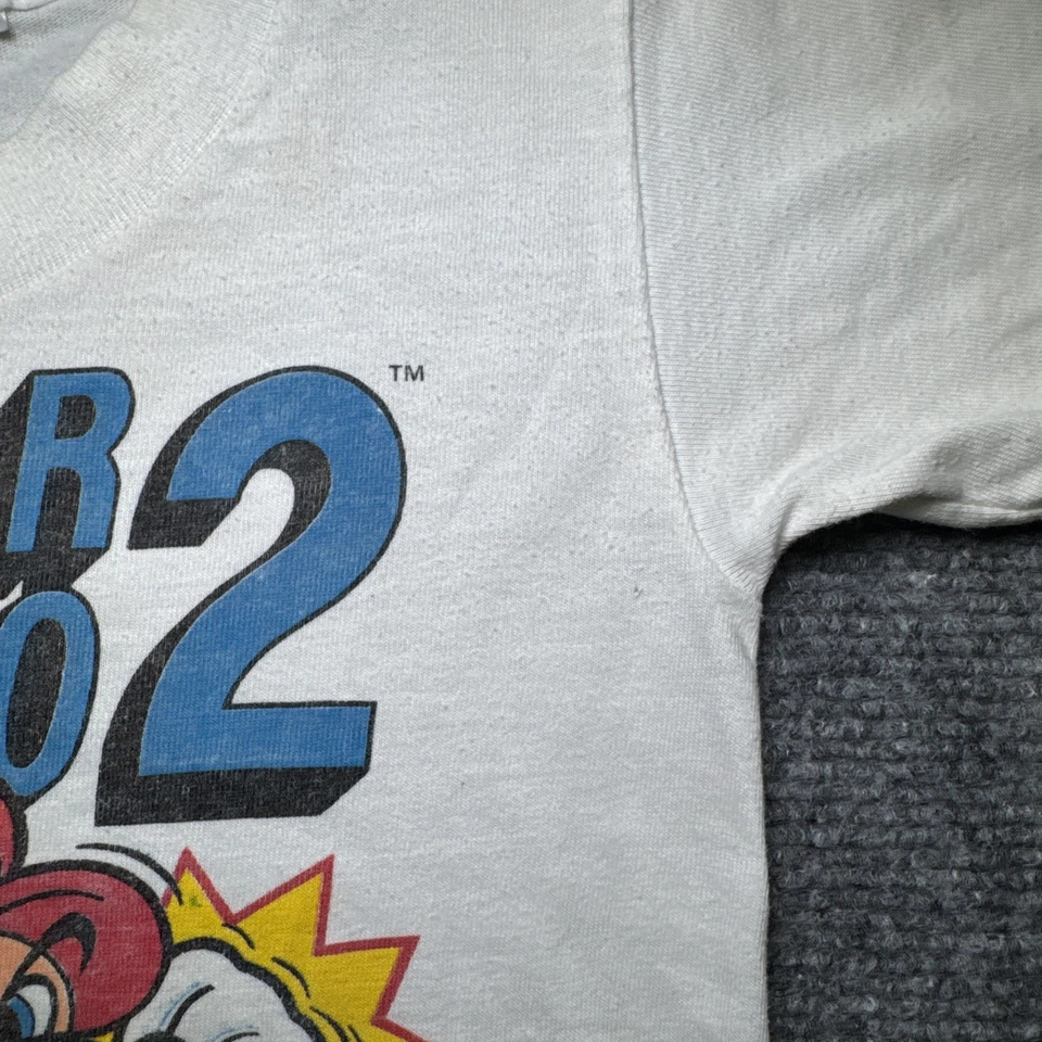 Camisa Vintage 1989 Super Mario Bro 2 Juvenil Niño Nintendo 4-5T Foto 4 de 4