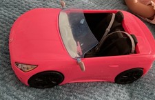 Barbie Pink Convertible Toy Car