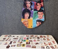 Friends TV Show Stickers Charms And Drawstring Bag Gift For Fan Birthday Pack