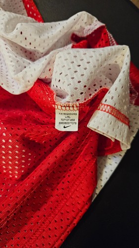 Ohio State Buckeyes Nike Mesh Reversible Lacrosse Jersey Womens L/XL Res/White - Picture 8 of 8