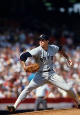 Bruce Hurst Boston Medias Rojas lanza durante el Juego 5 1986 ALCS contra - Foto antigua 6