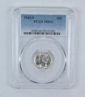 1943-S Mercury Dime MS66 PCGS Blue Label