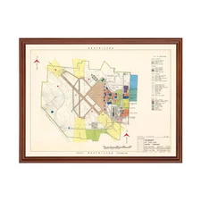 Old Map of Sewart Air Force Base, TN 1952 - Vintage Sewart A