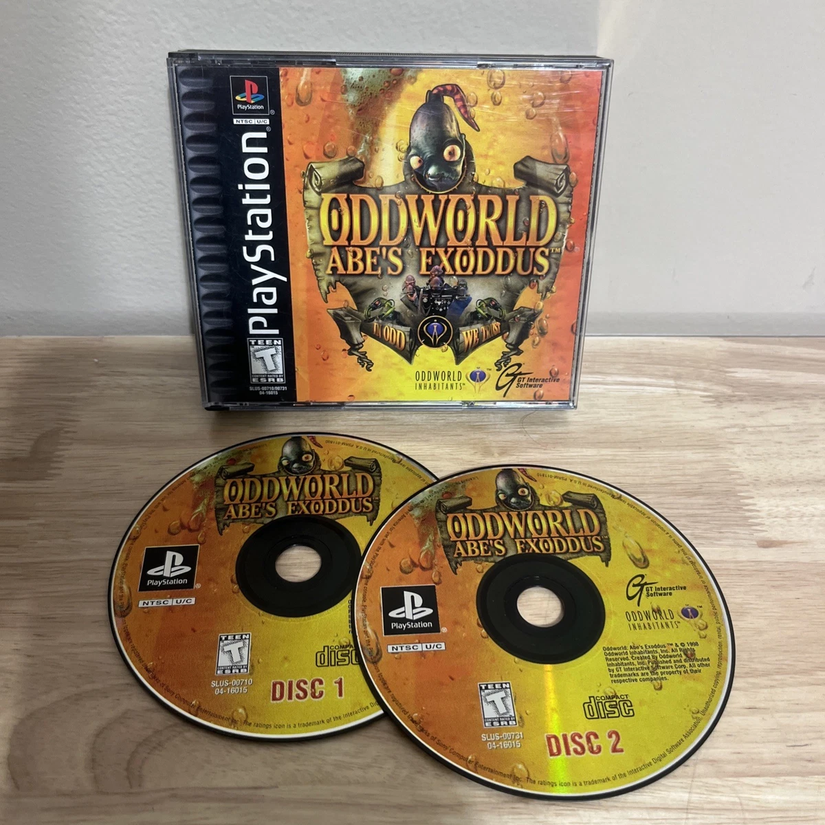 Jeu PS1 ODDWORLD: L'EXODE D'ABE - Jeux vidéo